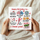 Happy Birthday To My Rock My Other Half My World Birthday Card