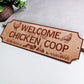 Chicken Coop Welcome Plaque For Farm Garden Yard Chicken Signs