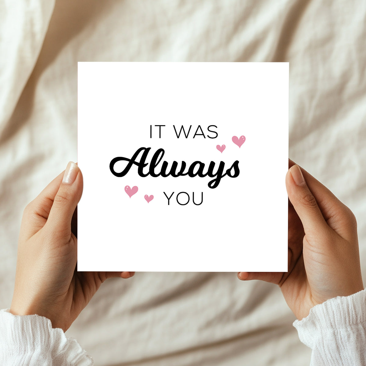 Valentines Day Card Always You Card Love You Card Valentine Card