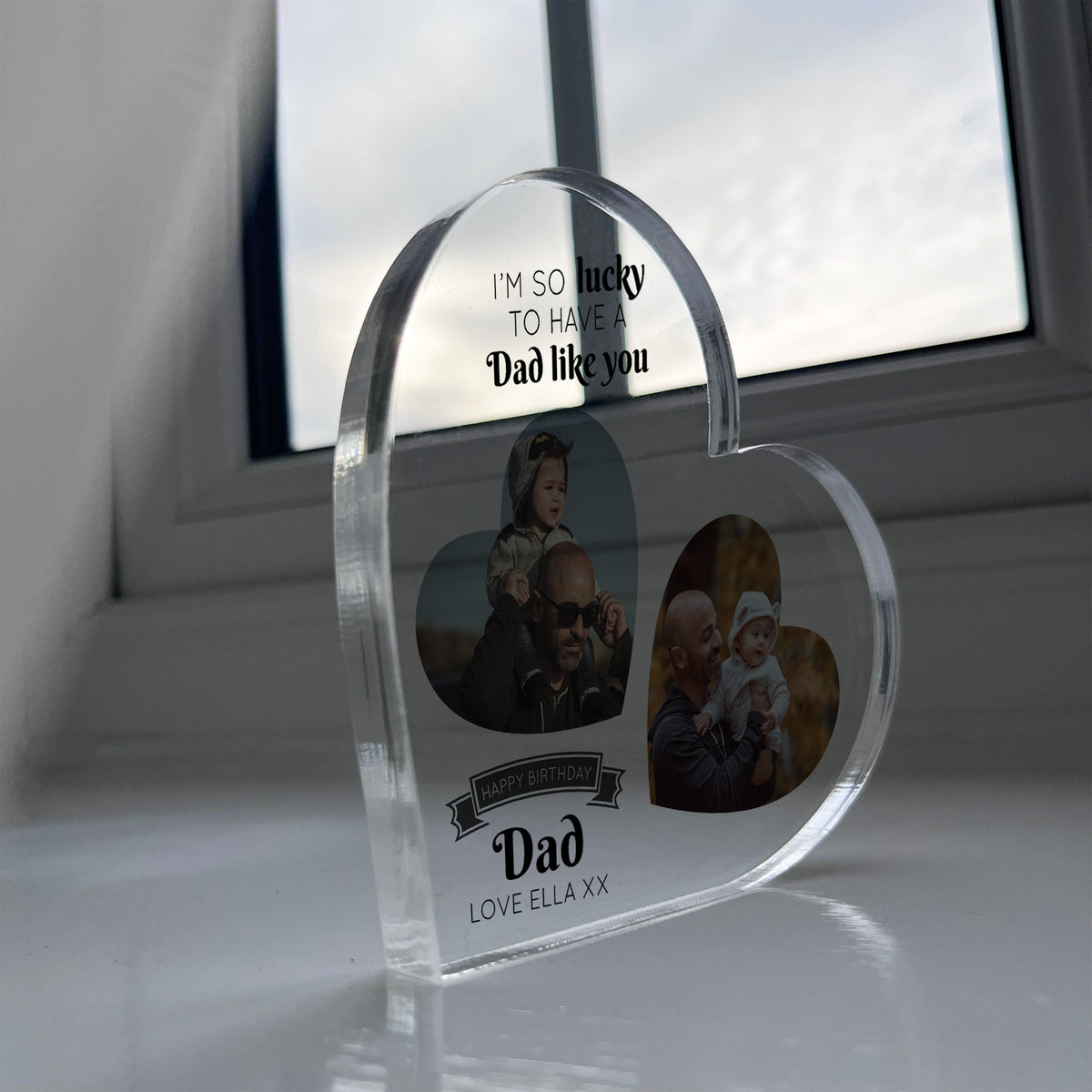 Personalised Dad Birthday Gifts Custom Photo Acrylic Plaque