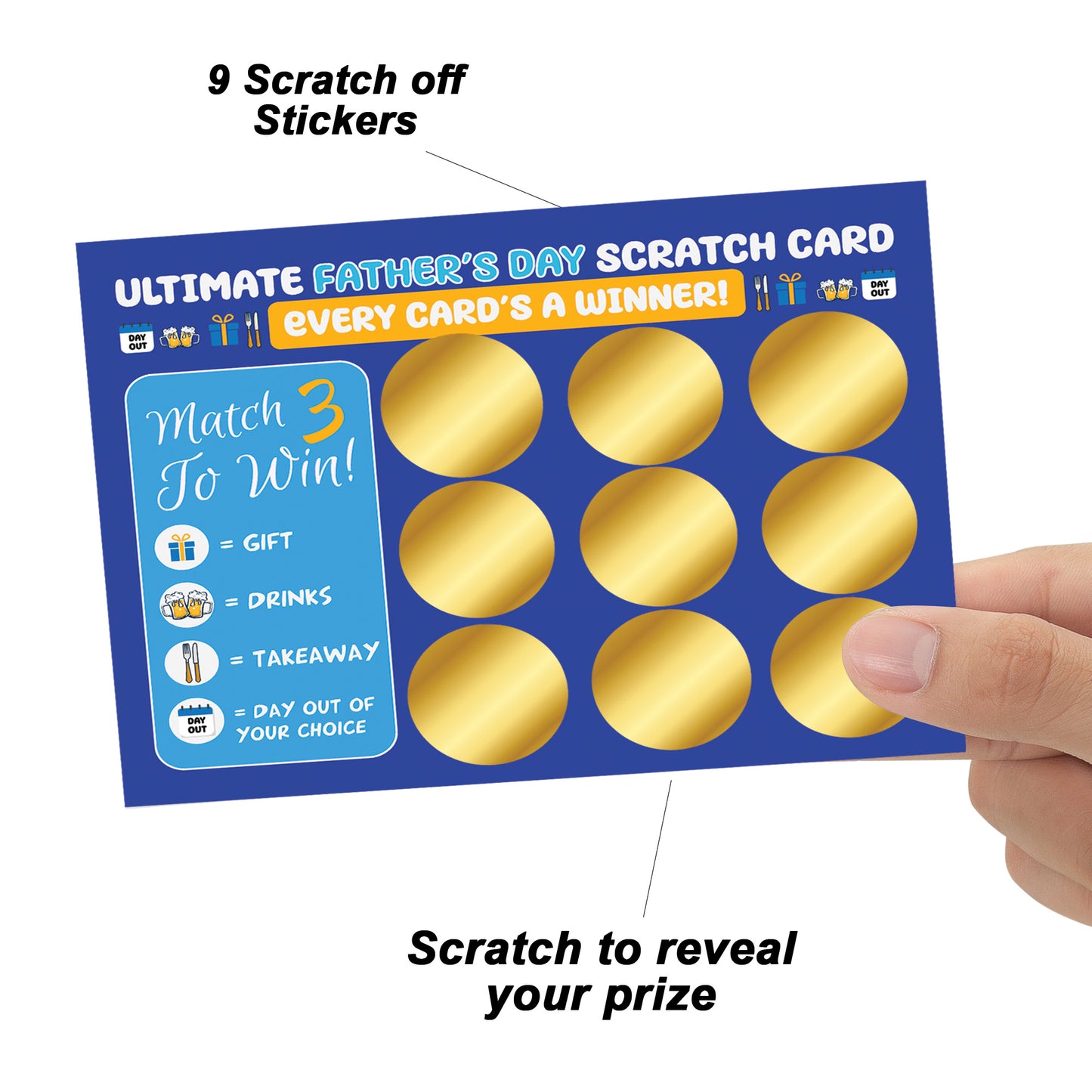 Novelty Gifts for Dad Scratch Card Fathers Day Gift Dads Gifts
