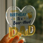 Birthday Gift For A Beer Illiant Dad Acrylic Plaque Dad Birthday