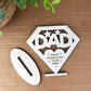 Happy Fathers Day Engraved Wood Gift For Dad From Son Daughter