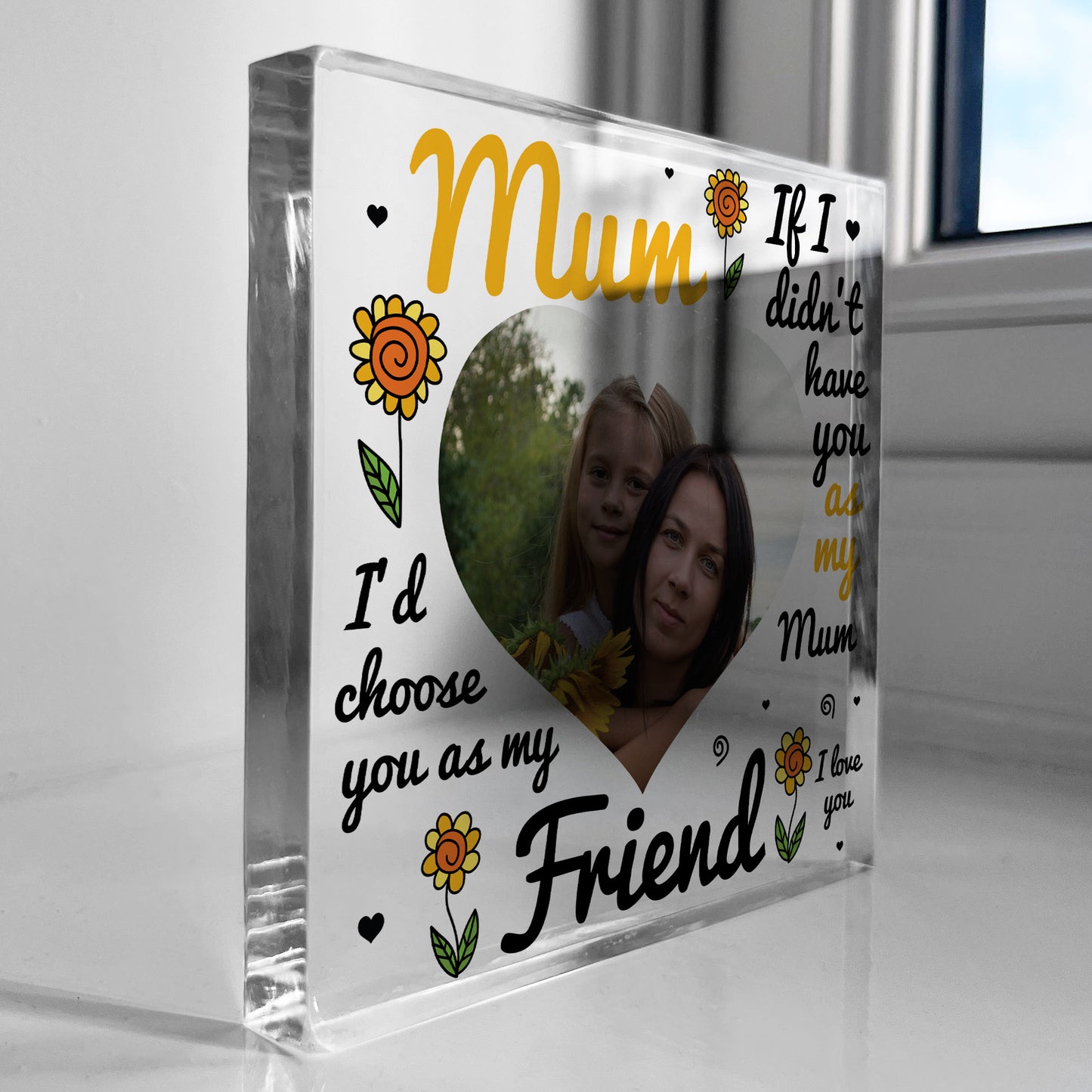 Personalised Mum Gift, Photo Plaque, Best Friend Gift, Mum Gifts