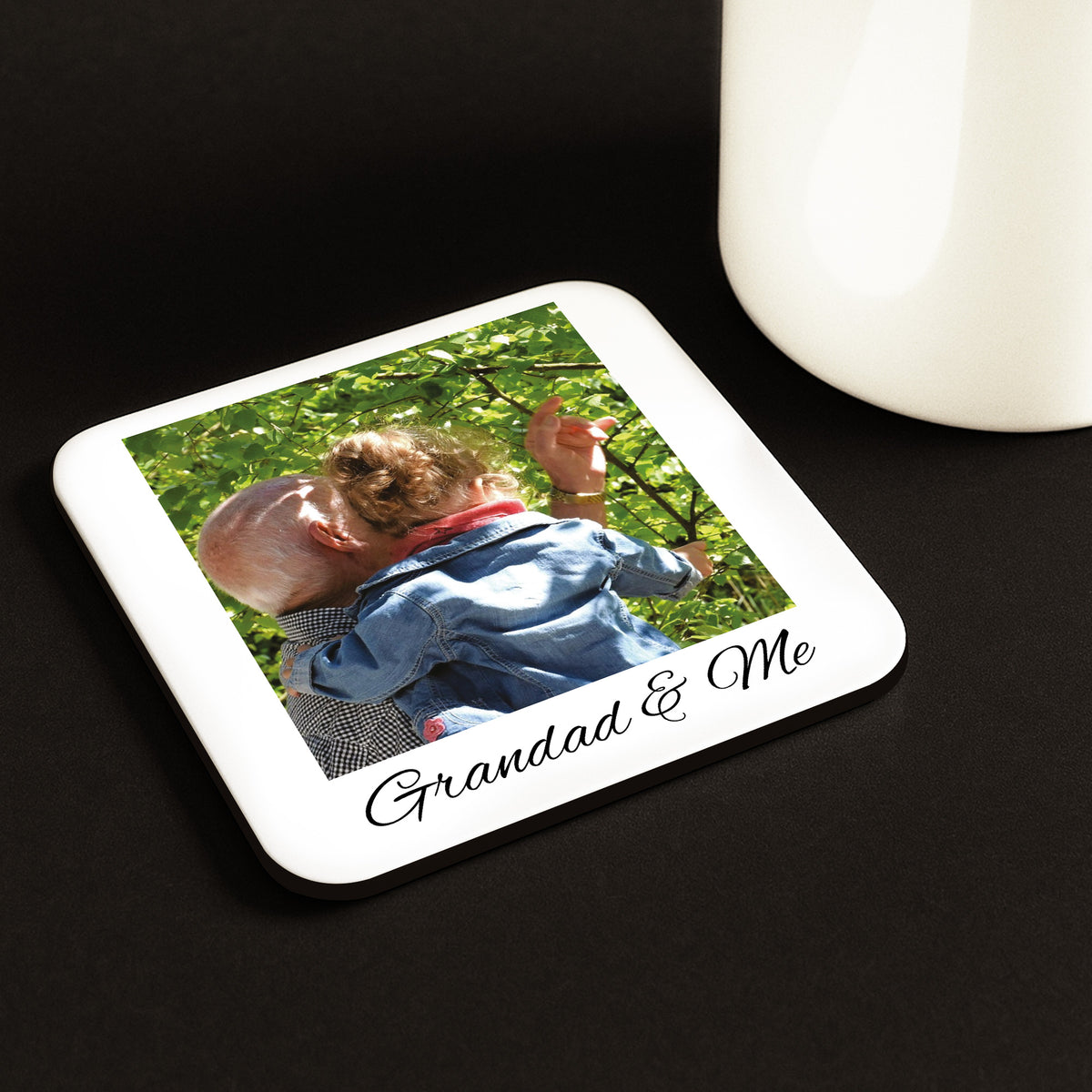 Personalised Grandad Gift Grandad And Me Photo Coaster Gift