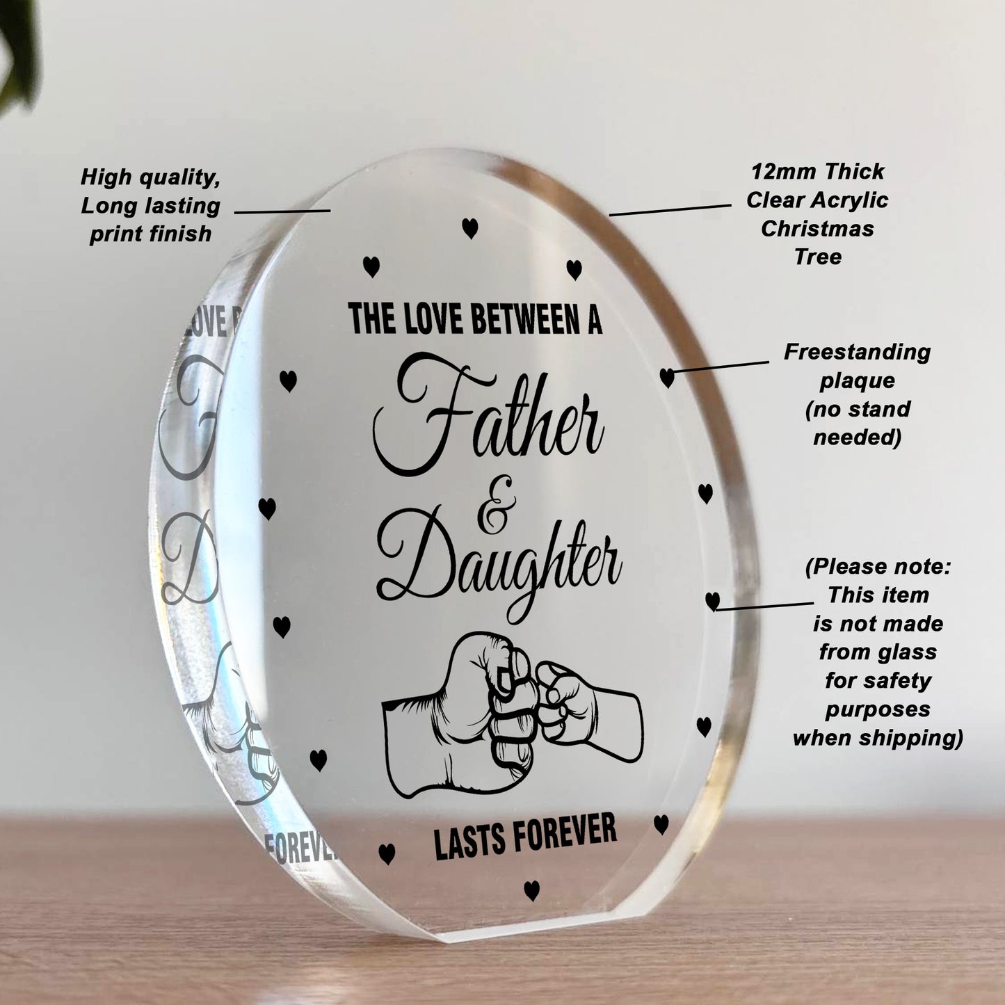 Gift For Dad Birthday Christmas Father Daughter Lasts Forever