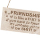 BEST FRIEND PLAQUE Funny Friendship Sign Gift For Him Her