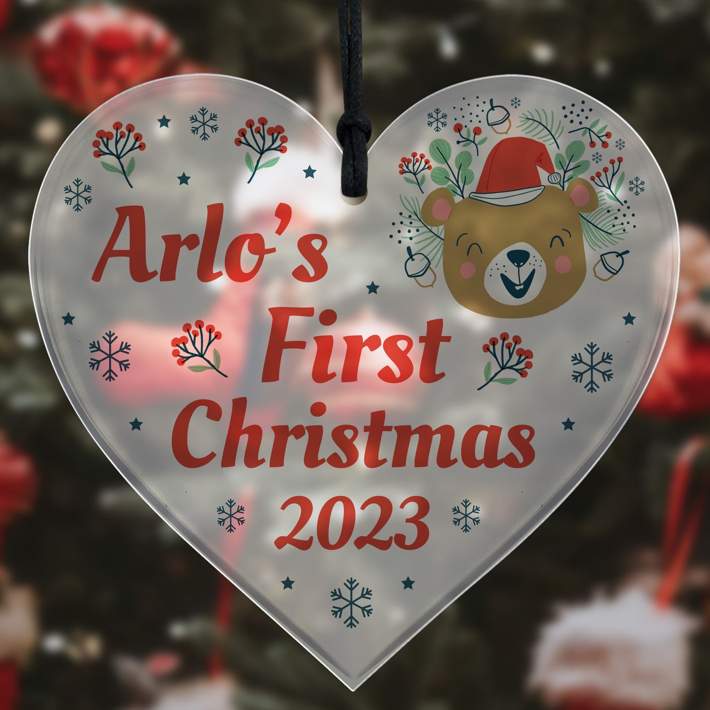 Personalised Baby First Christmas Bauble Child 1st Christmas