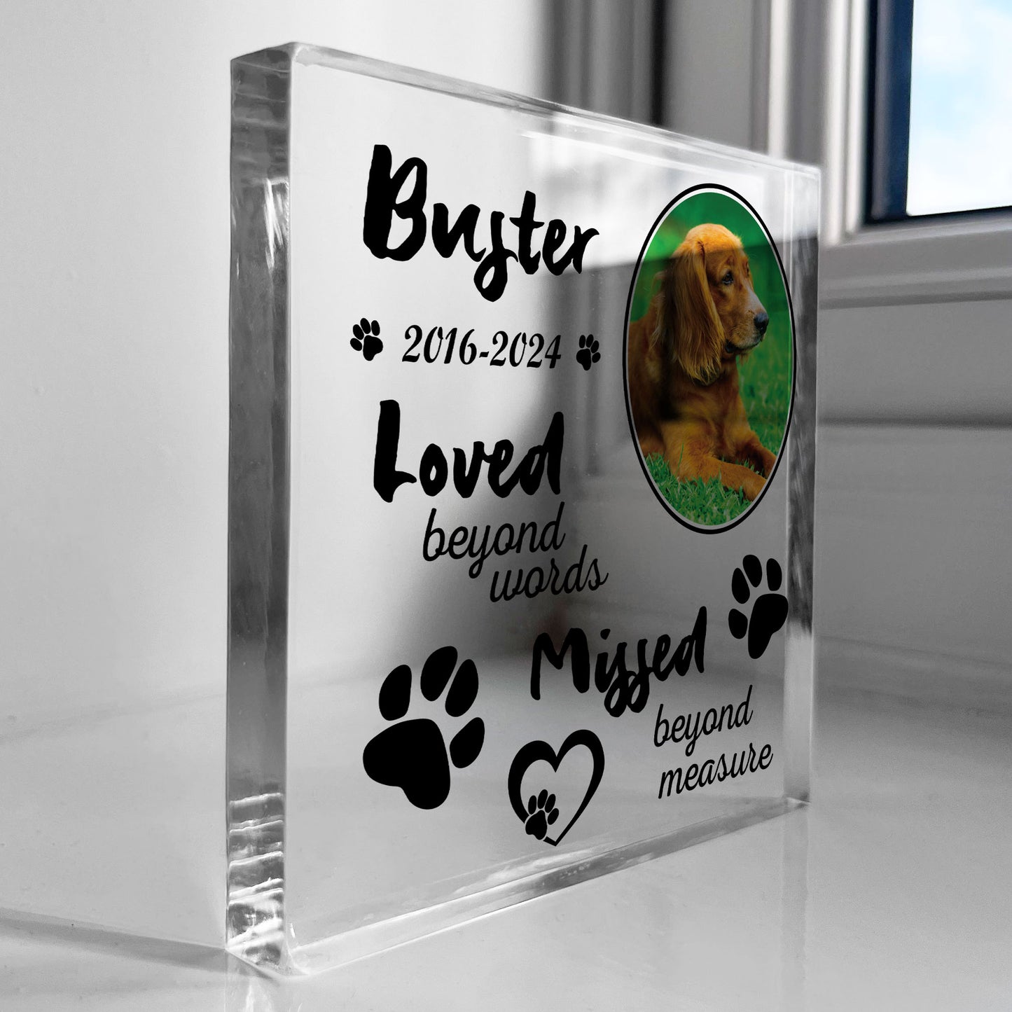 Dog Memorial Gifts Custom Pet Memorial Plaques Personalised Gift