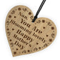 Mothers Day Gifts Wood Heart Blooming Lovely Special Nan Gift