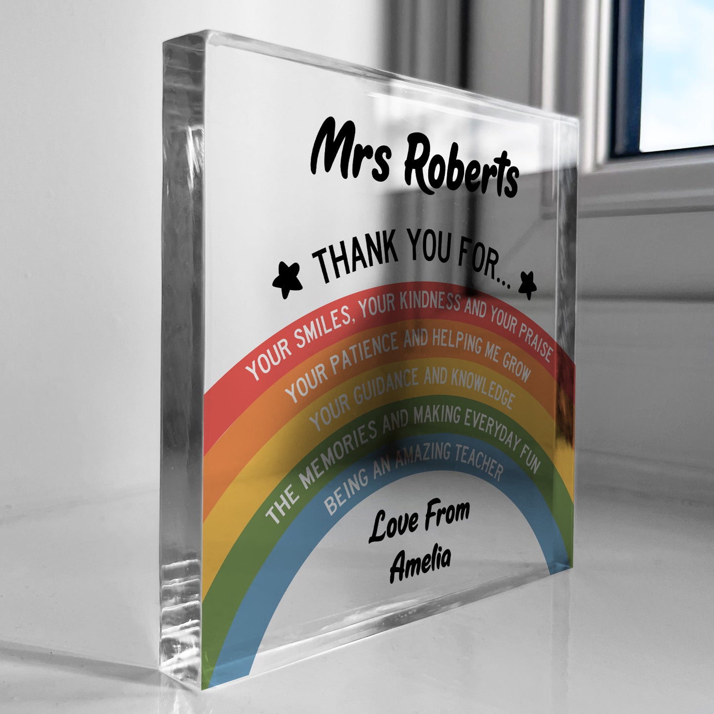 Personalised Gift For Teacher AMAZING TEACHER Plaque Thank You