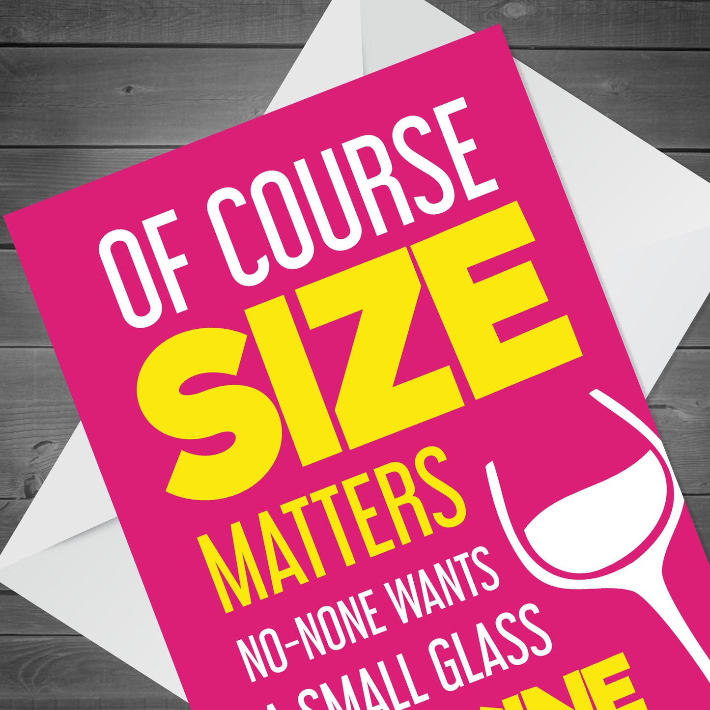 Funny Cards For Women Small Glass Of Wine Novelty Card For Her