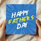 Happy Fathers Day Card For Dad 145 x 145mm With Kraft Envelope