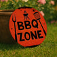 BBQ Zone Sign For Garden Acrylic BBQ Signs For Home Outside