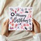Happy Birthday Floral Card For Women Birthday Card For Friends
