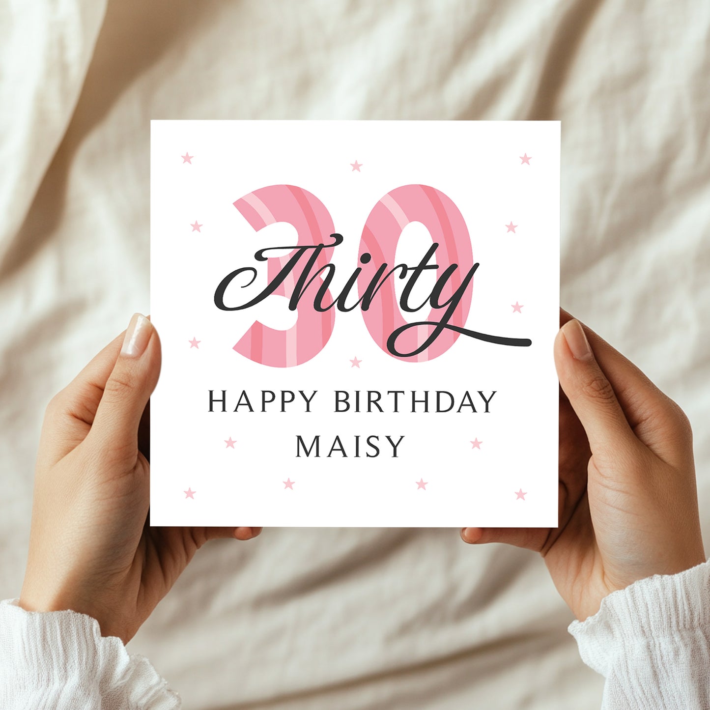 Personalised 30th Birthday Cards For Women Mum Auntie Daughter