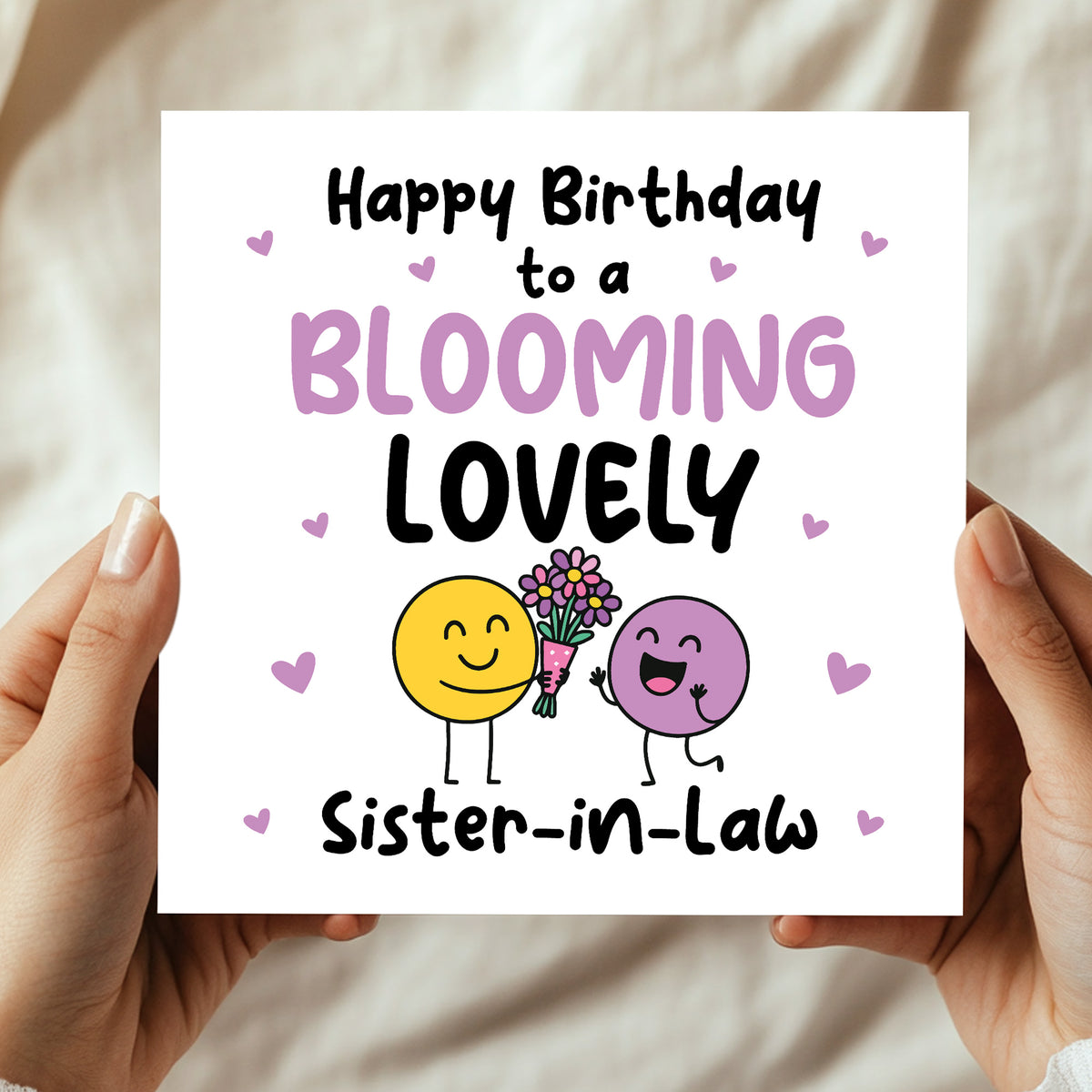 Happy Birthday Card For Sister In Law Blooming Lovely Sister