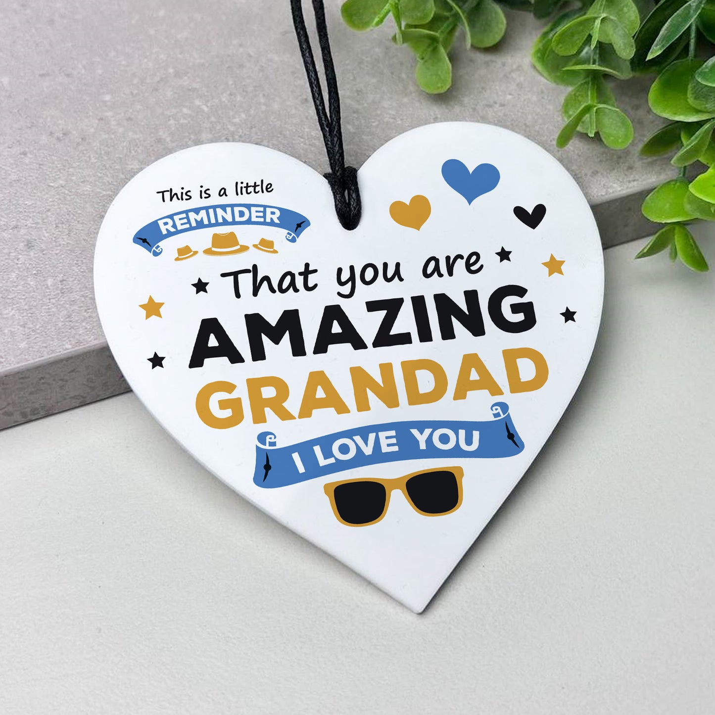 Gift For Grandad For Fathers Day Birthday Amazing Grandad Plaque