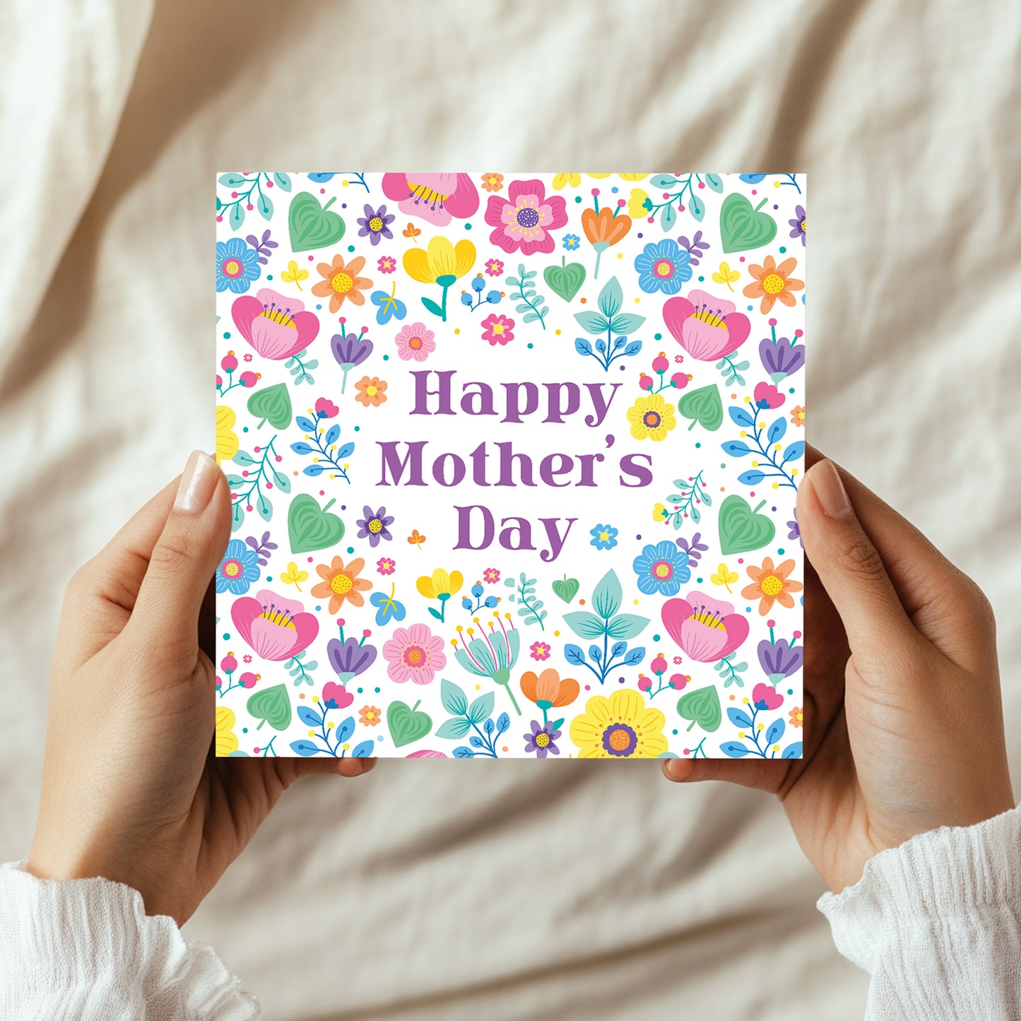 MOTHERS DAY CARD Floral Mothers Day Card For Her Card For Mum