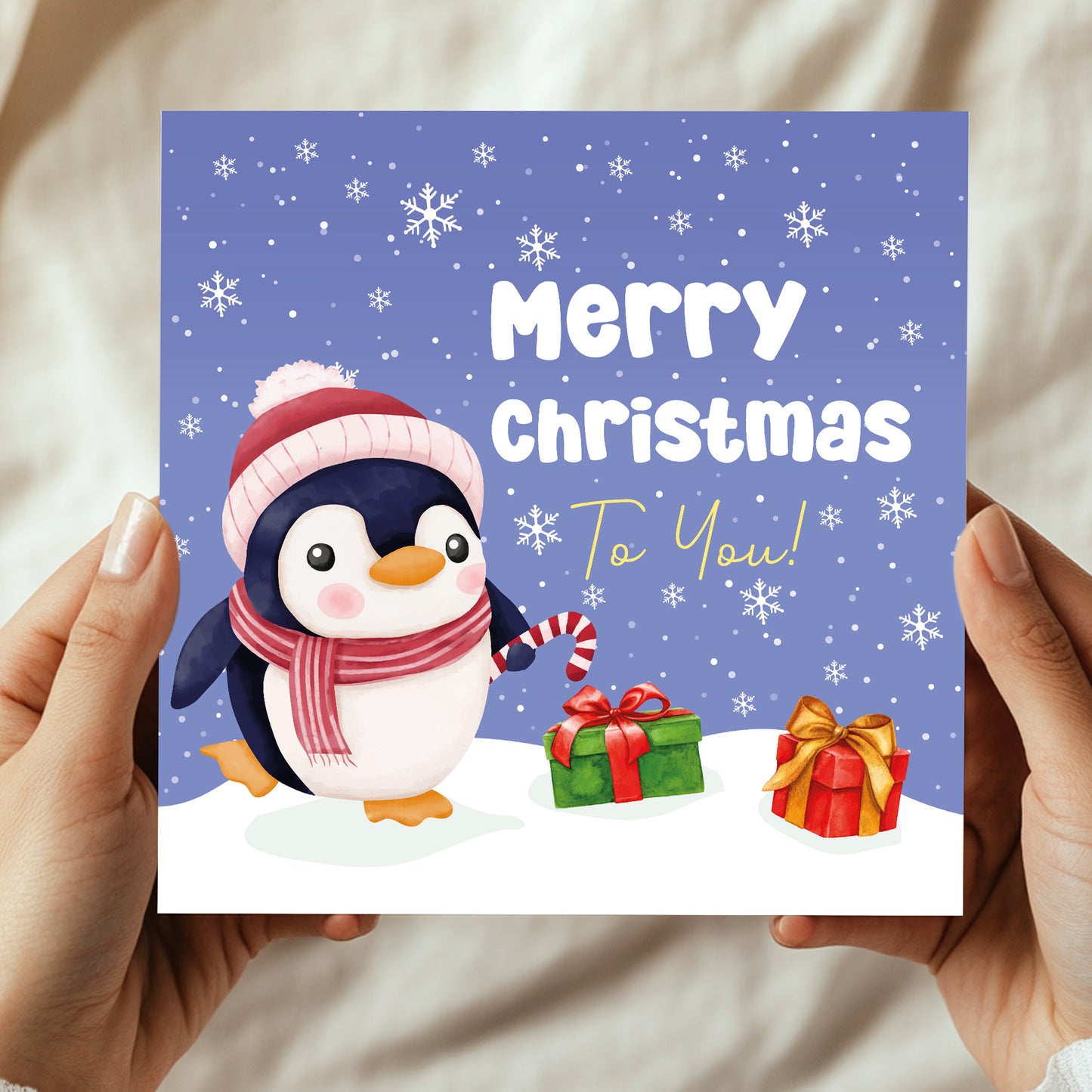 Merry Christmas Card For Teacher Kids Children Happy Christmas
