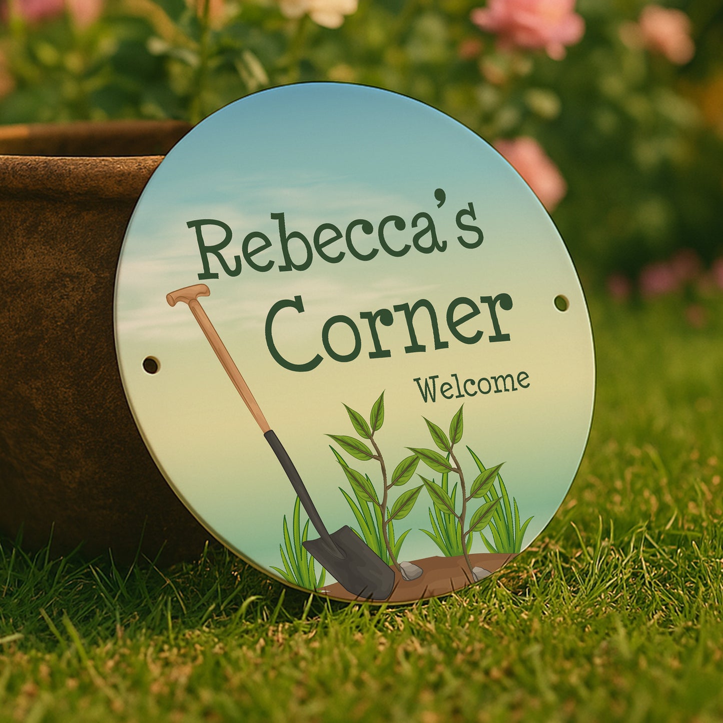 Personalised Any Name's Corner Sign Welcome Sign For Garden Shed