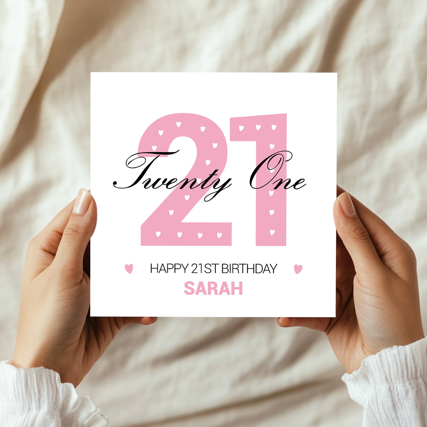 ERSONALISED 21st Birthday Card For Daughter Granddaughter Niece