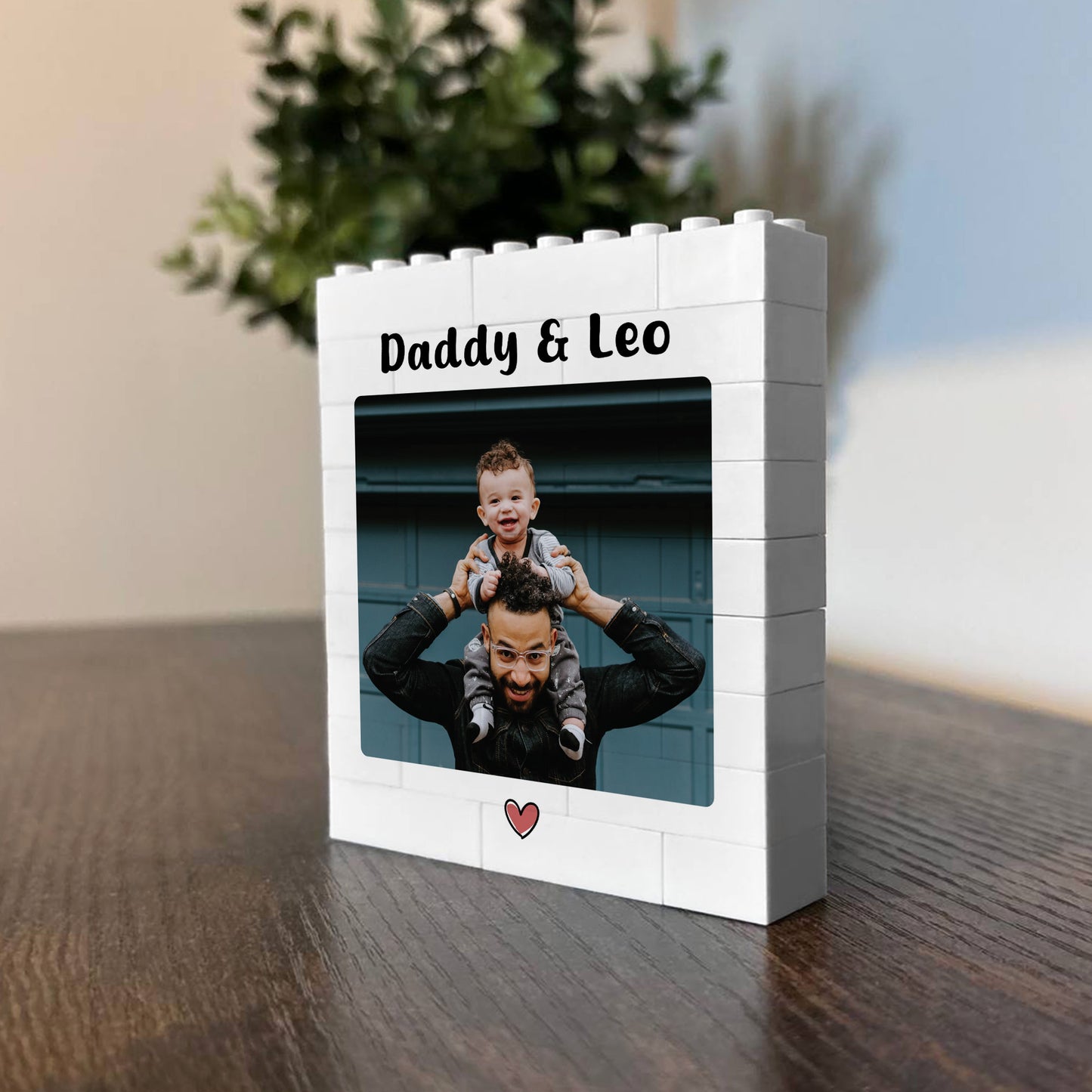 Brick Photo Block Gift For Fathers Day Birthday Personalised