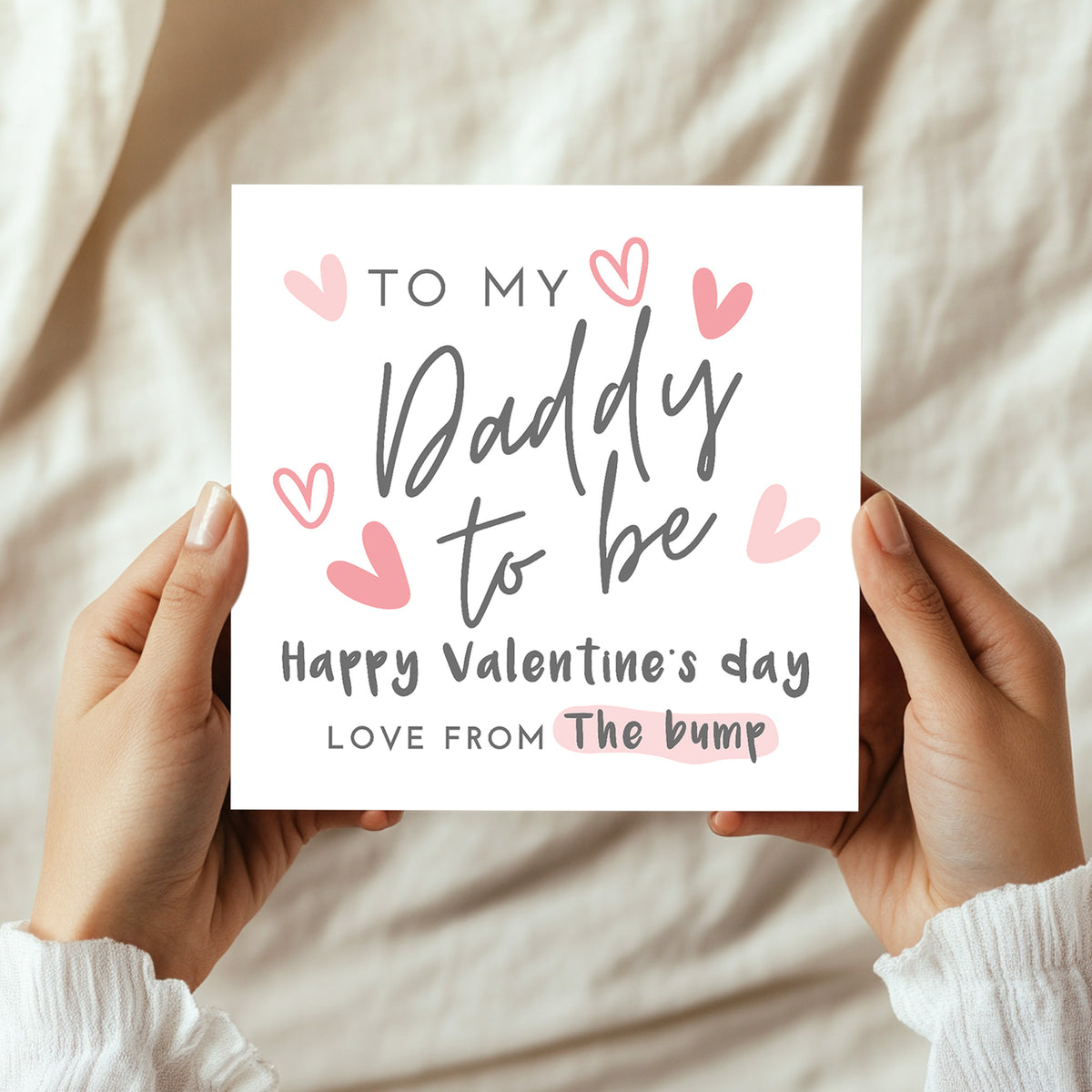 Daddy To Be Valentines Card Valentines Card From Bump