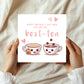 Happy Mothers Day Card To My Best Tea, Mummy Card, Bestie Card