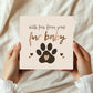 Happy Birthday Card From Your Fur Baby Birthday Card From Dog