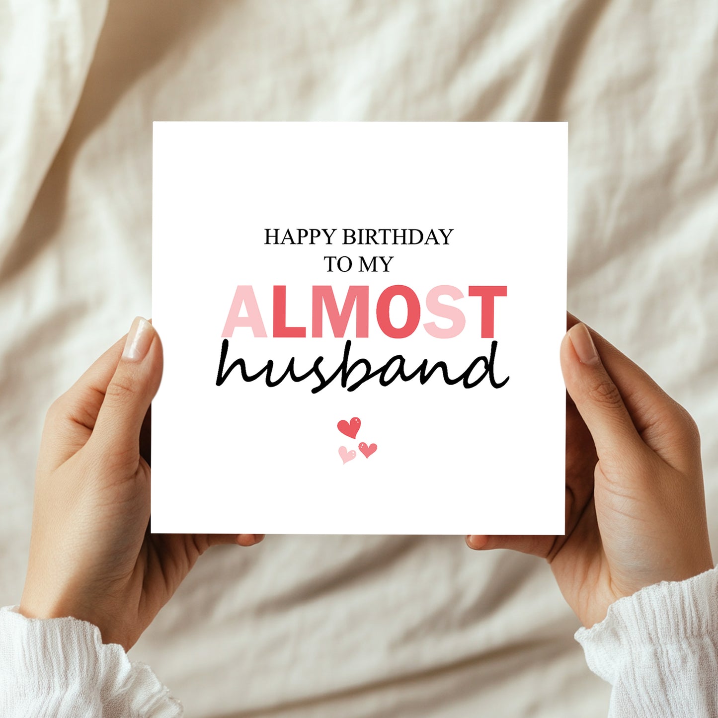 Happy Birthday Card To My Almost Husband Funny Card For Husband