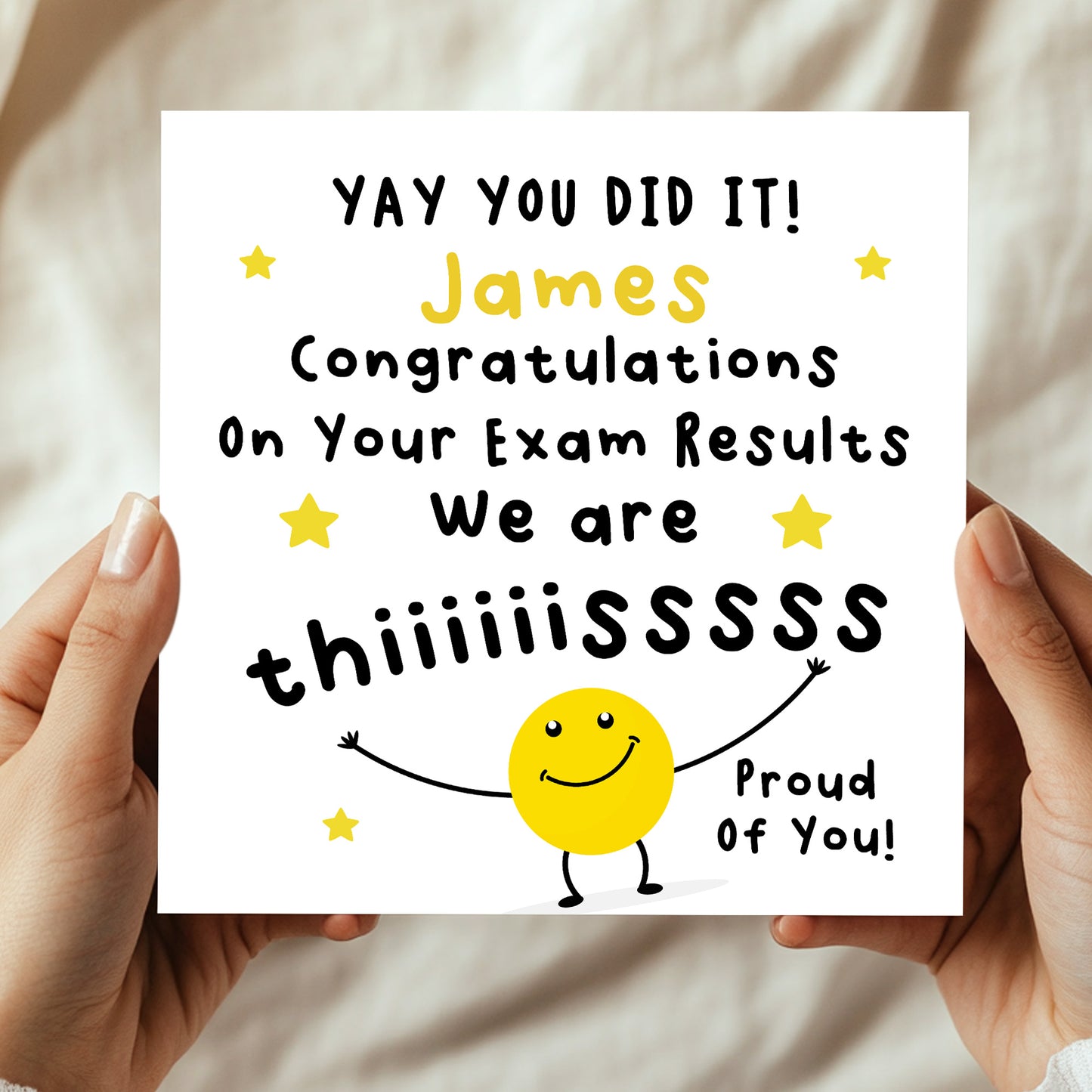 Personalised Congratulations Well Done Card Proud of You Card