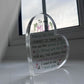 Mum Heart Acrylic Plaque Gifts for Mum Christmas Birthday