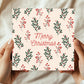 Merry Christmas Greetings Card Kraft Envelope Christmas Card