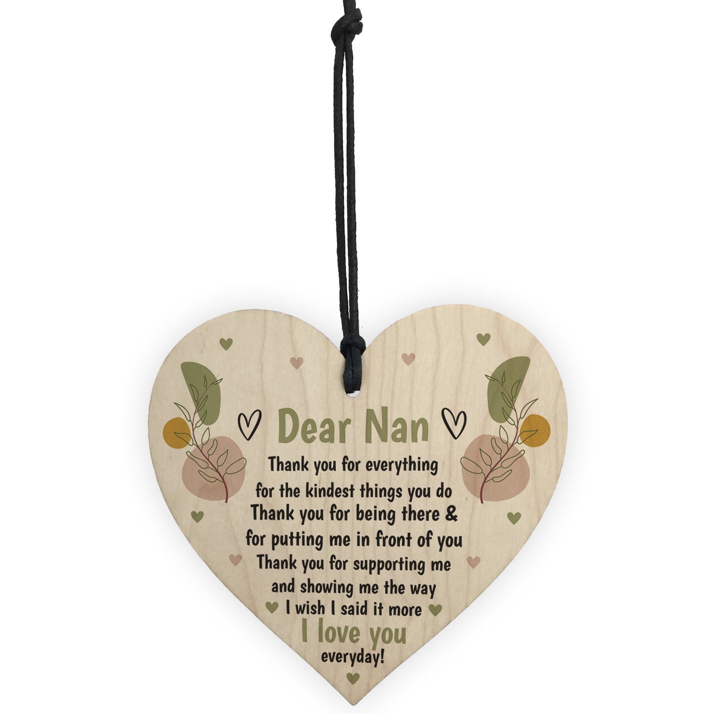 Cute Thank You Nan Love You Gift Birthday Christmas