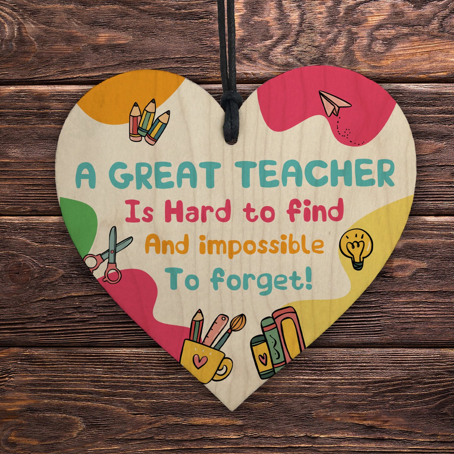 GREAT TEACHER GIFT Thank You Gifts Wooden Heart Leaving Gifts