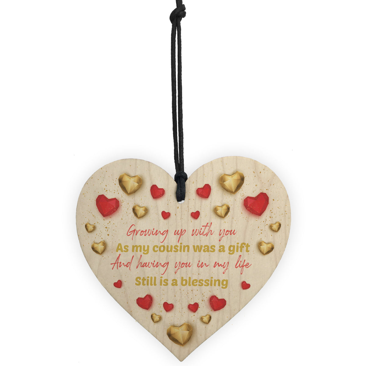 Cousin Gifts For Birthday Family Gifts For Cousin Wooden Heart