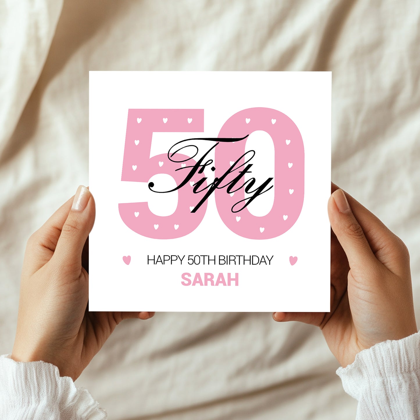 PERSONALISED 50th Birthday Card For Nan Auntie Mum Friend