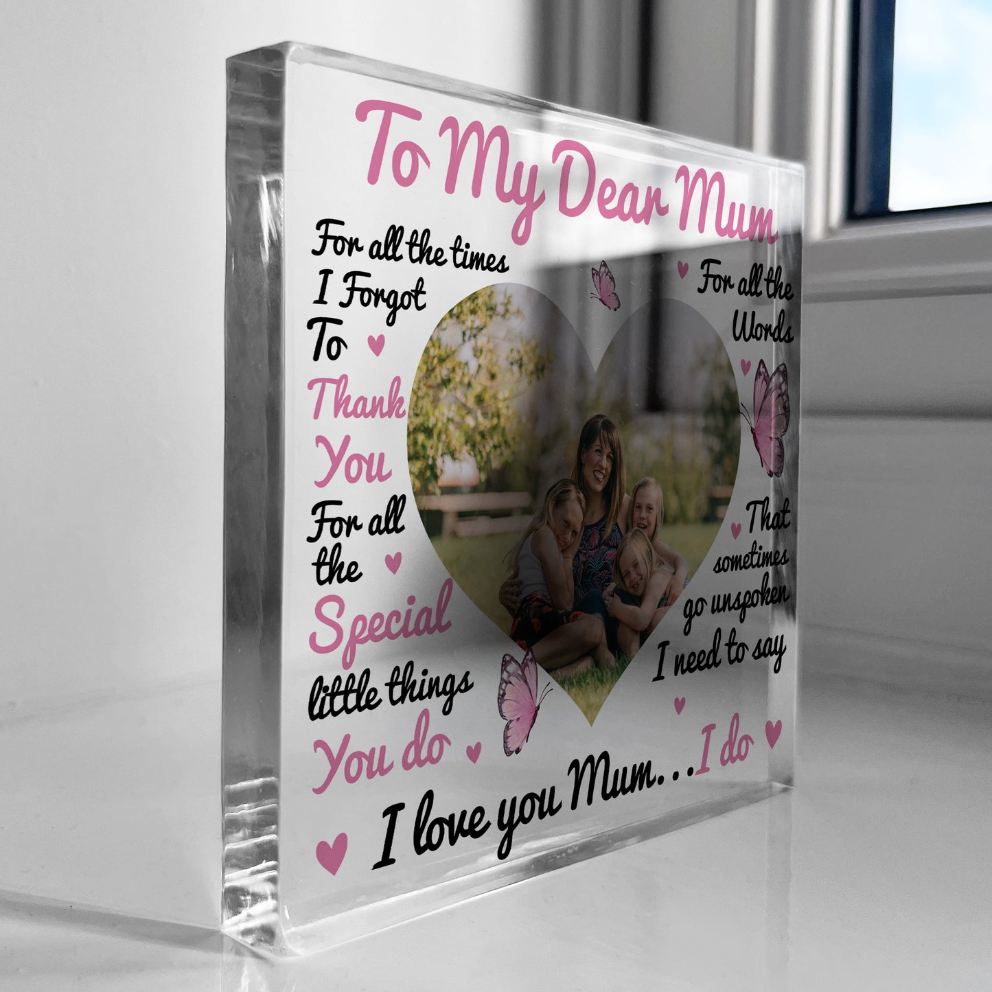 Personalised Mum Photo Plaque, To My Dear Mum Gift, Mum Gifts