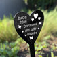 Mum Memorial Grave Plaque Graveside Decoration Plaque Memorial
