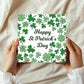Happy St Patricks Day Card, Irish Day Cards with Hearts