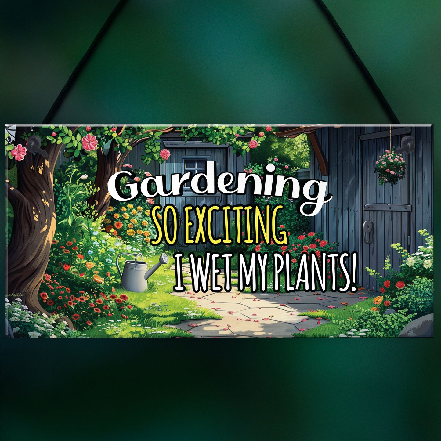 Garden Signs For Outdoor FUNNY GARDEN PLAQUE Summerhouse Sign