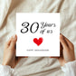30th Anniversary Card For Husband Wife Grandparents
