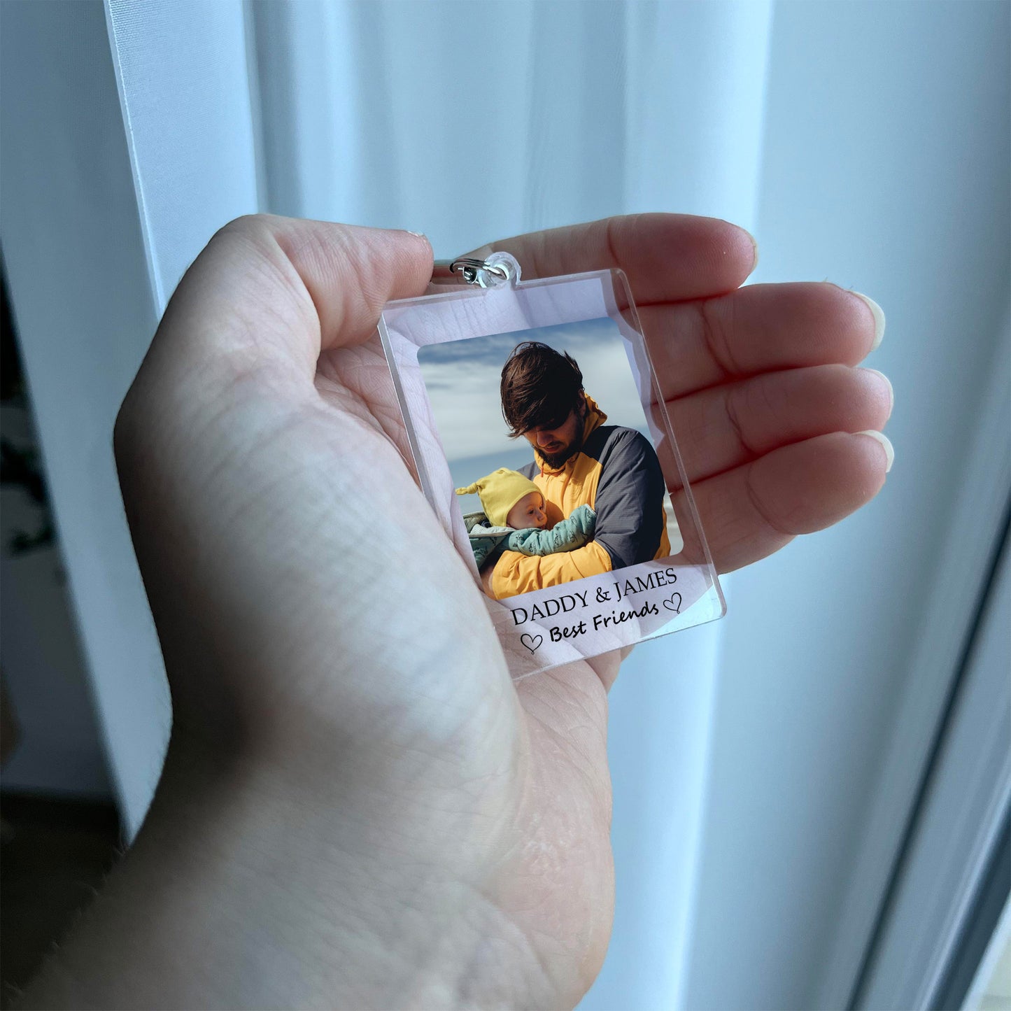 Personalised Daddy Keyring Daddy Gift For Birthday Fathers Day