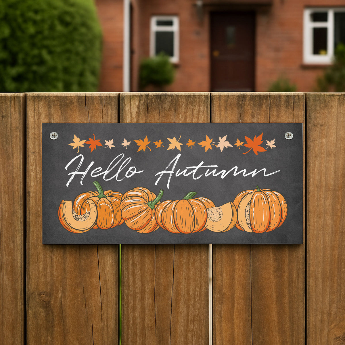 Hello Autumn Hanging Plaque Autumn Decorations Autumnal Decor