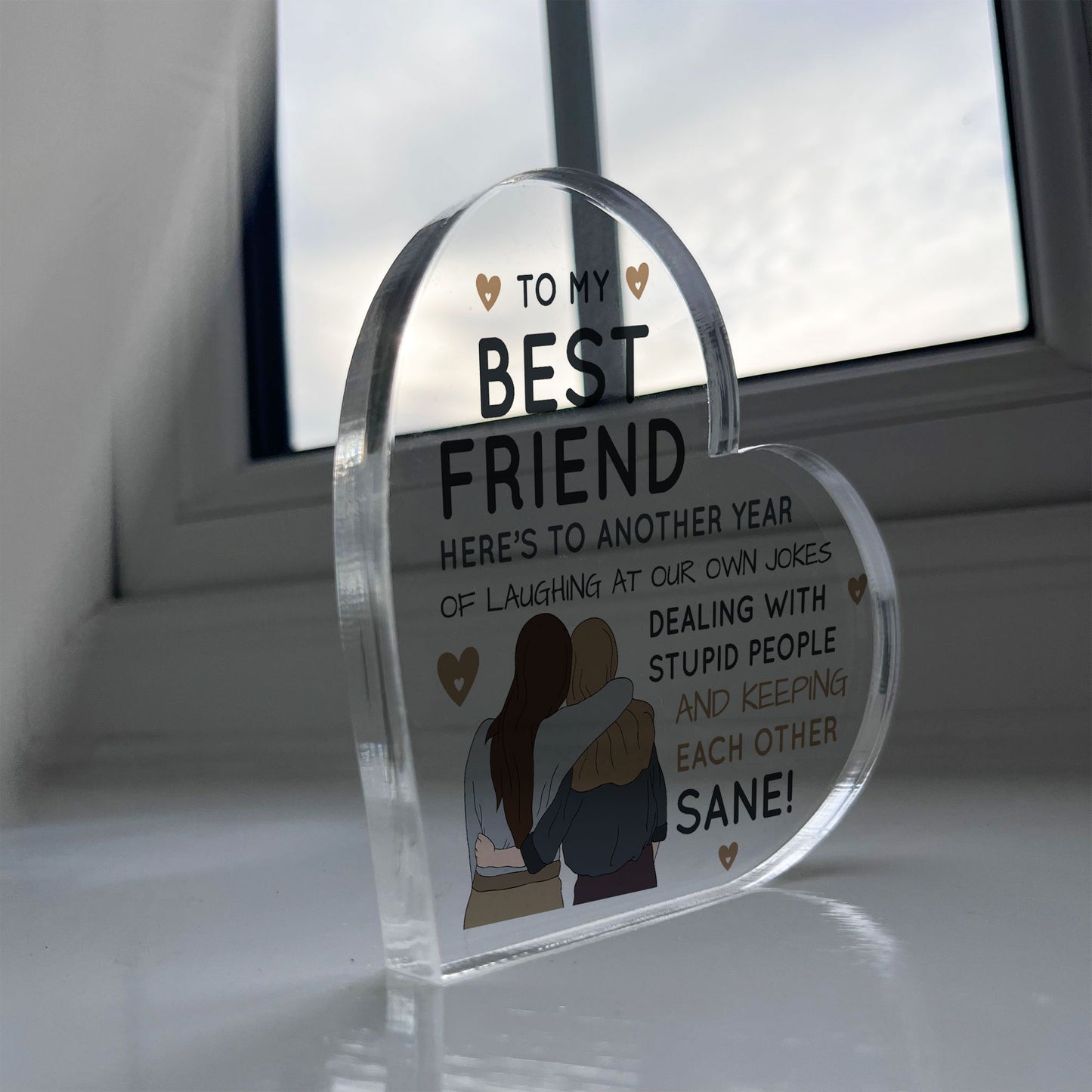 Friendship Gifts Acrylic Plaque Best Friend Gift For Her