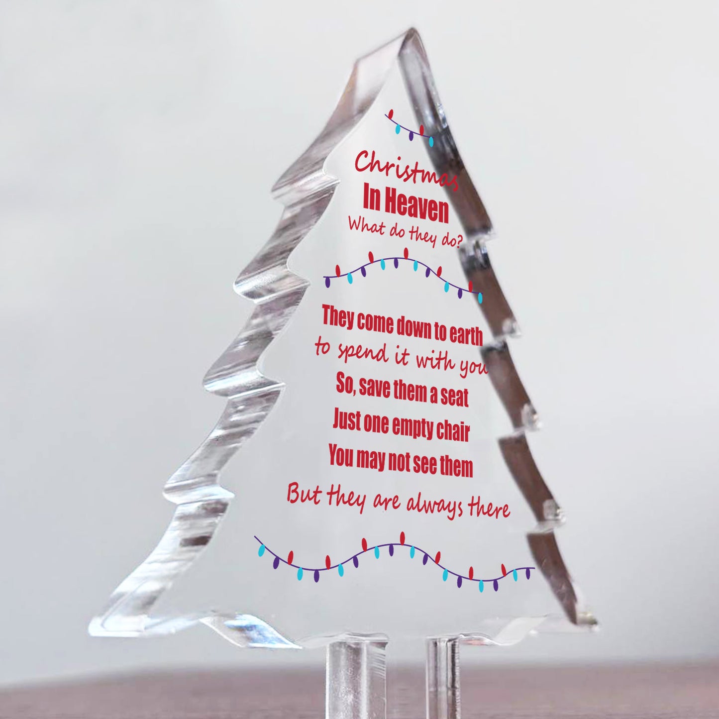 Christmas In Heaven Memorial Plaque For Christmas Mum Nan Dad