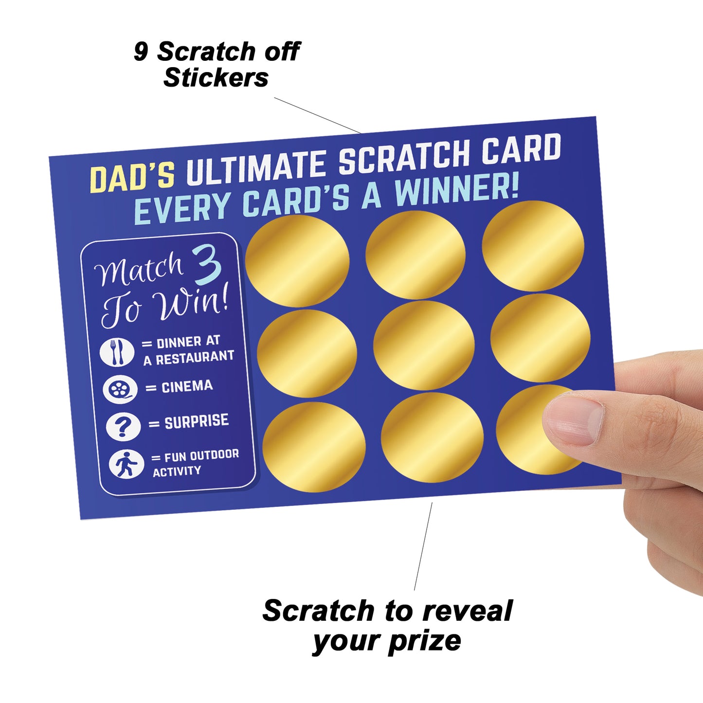 Dad Gift Novelty Scratch Card Gift For Birthday Fathers Day