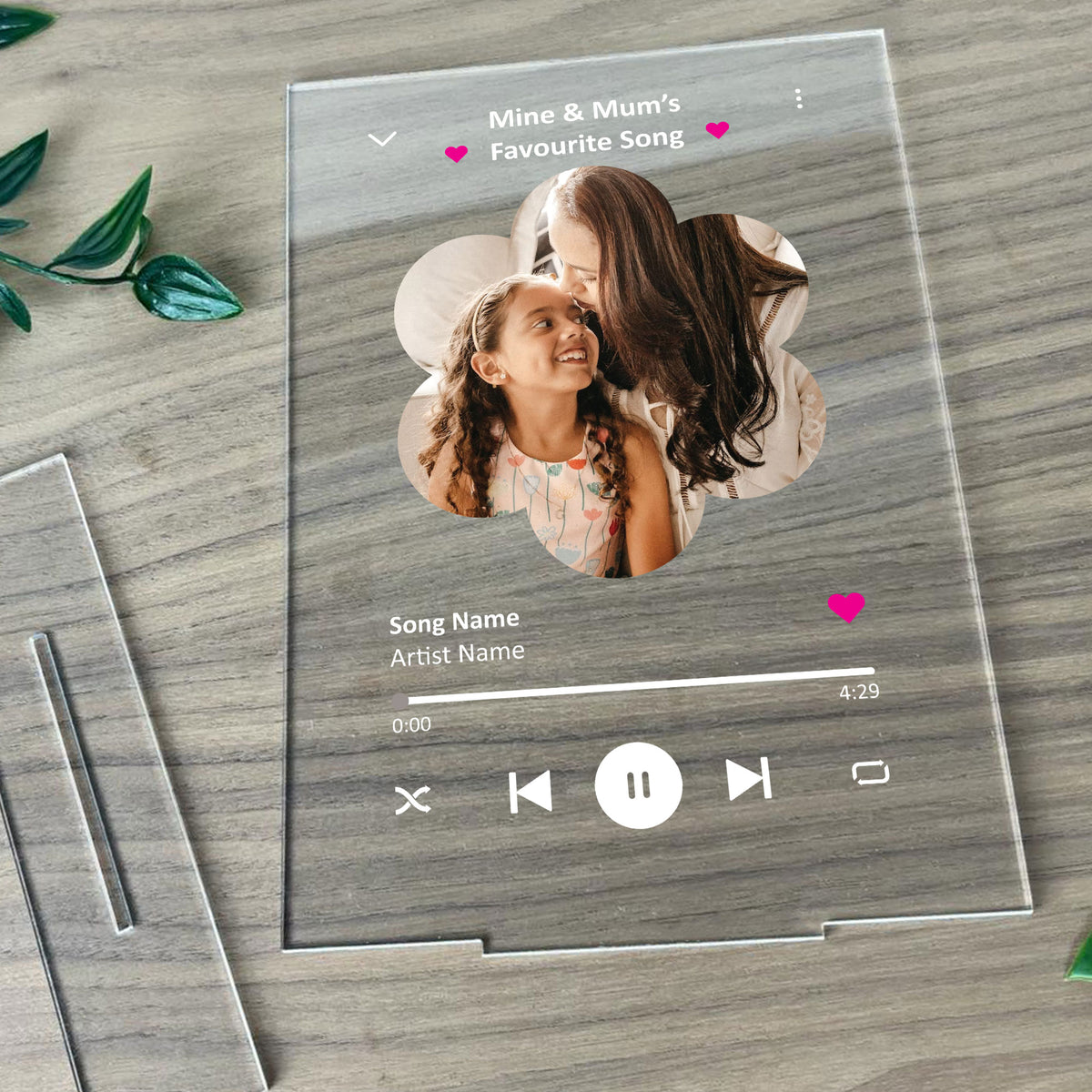Mother and Daughter Personalised Song Plaque Gift Mum Daughter