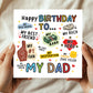 Novelty Happy Birthday Card For Dad My Rock My Hero Card